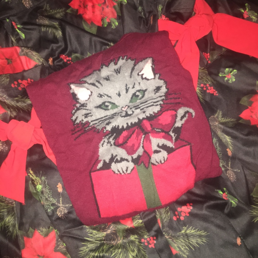Lindy Bop kitten sweater
